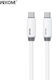 WK WDC-28 USB 2.0 Cable USB-C Male - USB-C 65W PD White 1m