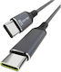 Smrter USB 2.0 Kabel USB-C männlich - USB-C 100W PD Grau 2m