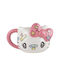Konix Hello Kitty 3D Κούπα Κεραμική Ροζ 500ml