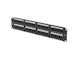 Lanberg Patch Panel για Rack 2U 19" 48 Θυρών Μαύρο