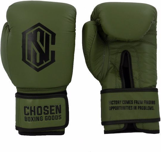 Chosen Mănuși de Box din Piele pentru Competiție Verzi