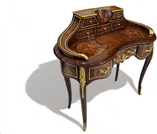 Secretar De Birou Louis Quinze Din Lemn Maro 105x50x101cm