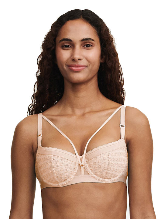 Chantelle Balconette Push Up Balconette Bra Beige
