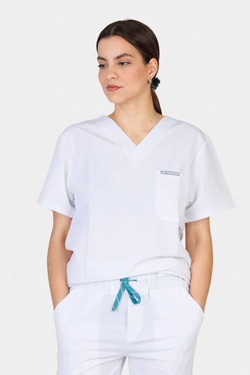 Dr. Scrub Femei Bluză medicală Alb