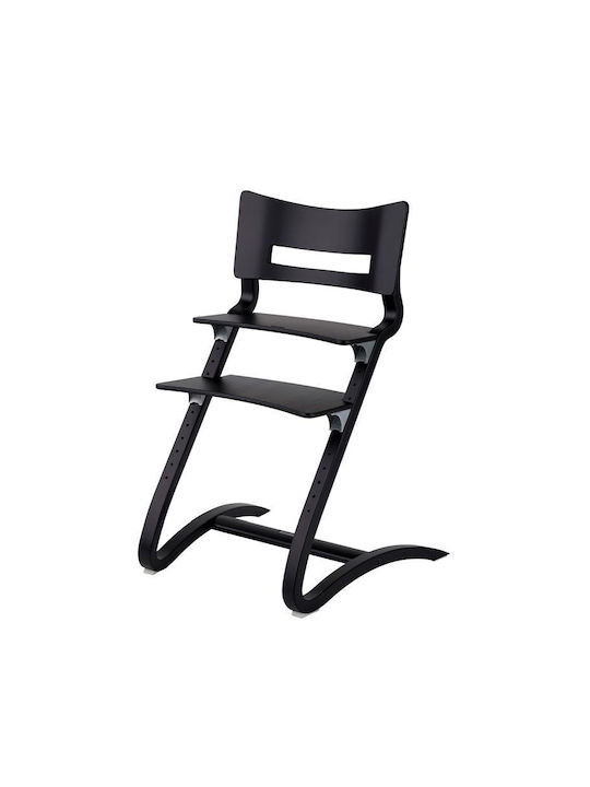 Leander Classic Scaun Înalt De Masă Bebe Negru