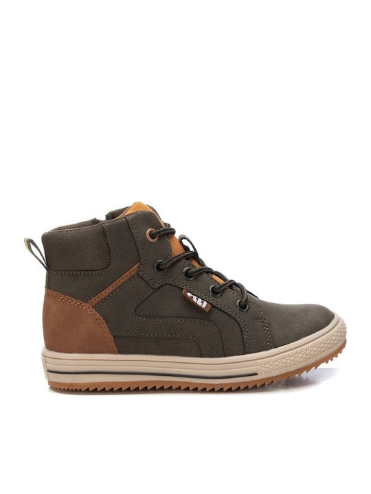 Anatomisch Kinderstiefeletten mit Reißverschluss Khaki