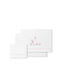 Interbaby Baby Sheets Set Crib Cotton Fitted White/Pink White 115x175cm 3pcs