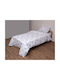 Viopros Baby Sheets Set Crib Cotton White White 120x160cm 3pcs