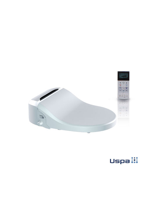 Uspa Bidet Plastic Toilet Seat White Design 38.8cm
