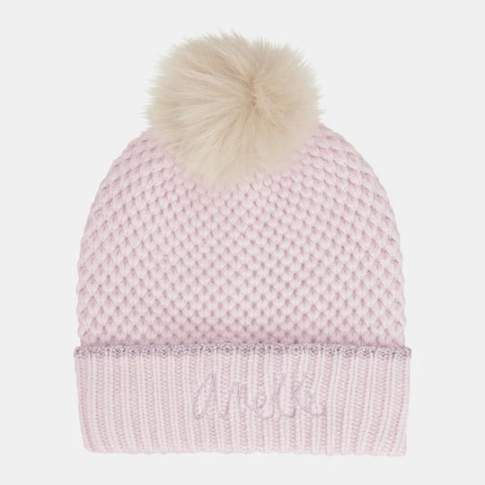 Beanie Beanie Knitted in Ecru color
