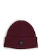 Beanie Beanie Knitted in Burgundy color