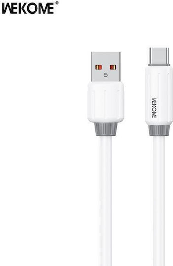 WK USB 2.0 Kabel USB Typ-C männlich - USB-A 66W PD Weiß 1m