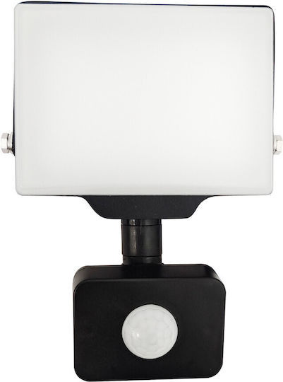Led Projector Orno 20w Pir 1600lm Ip44 4000k Aluminum + Polycarbonate White Black