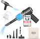 Alca 221300 Car Handheld Vacuum Dry Vacuuming with Power 50W Rechargeable 7.4V