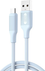 XO 16.005.0324 Reguläres Micro-USB-Kabel USB 2.0 Länge 1m Blau XO 16.005.0324 Reguläres Micro-USB-Kabel USB 2.0 Länge 1m Blau
