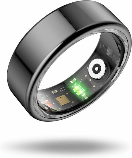 Ksix Saturn Smart Ring 21.4mm Wasserdicht mit Pulsmesser Schwarz