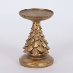 Eurolamp Christmas Gold Candlestick 15.5x8.5cm