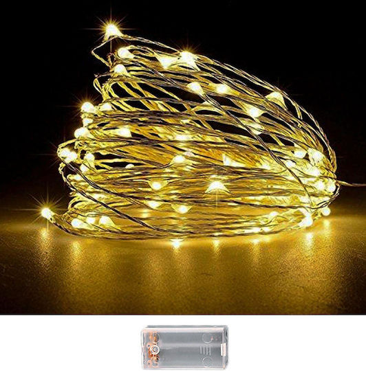 100 Λαμπάκια LED 10.3μ. Λευκά Μπαταρίας σε Σειρά 100 Λαμπάκια LED 10.3μ. Λευκά Μπαταρίας σε Σειρά