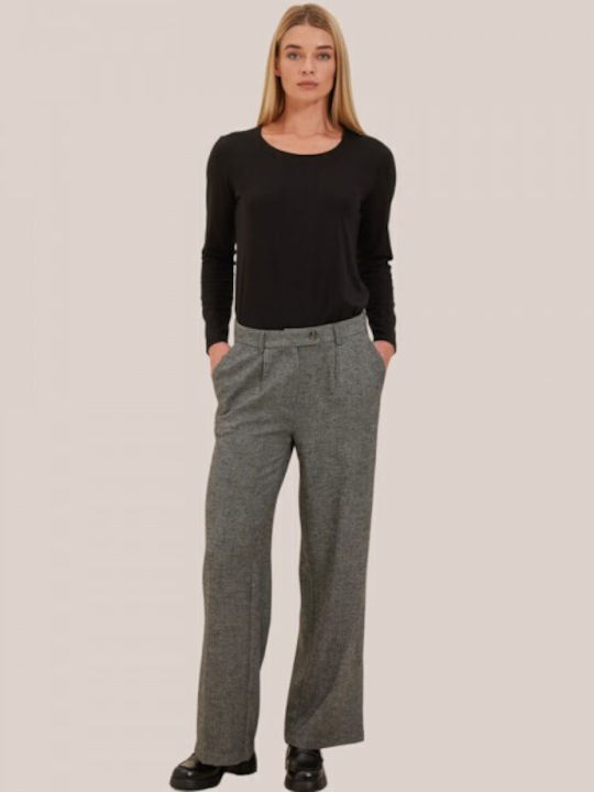 Namaste Women's Fabric Trousers Gray