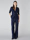 Damen Stoff Hose Blau