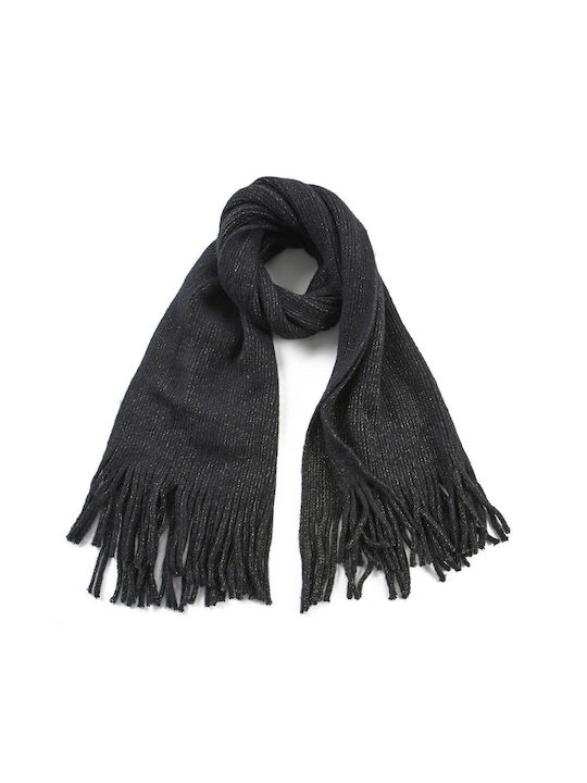 Verde Women's Wool Scarf Black