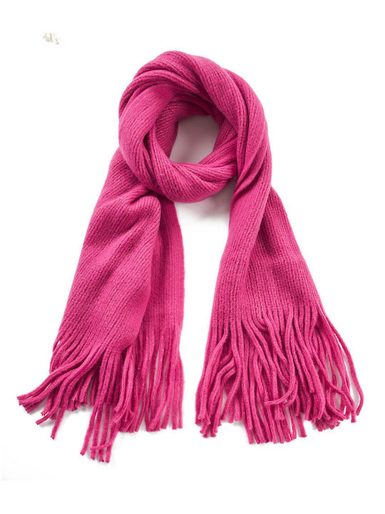 Verde Women's Wool Scarf Fuchsia