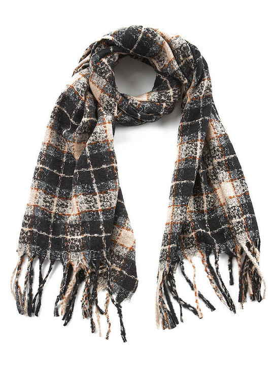 Verde Women's Wool Scarf Black