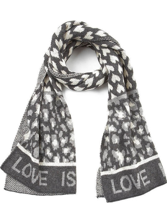 Verde Women's Wool Scarf Black