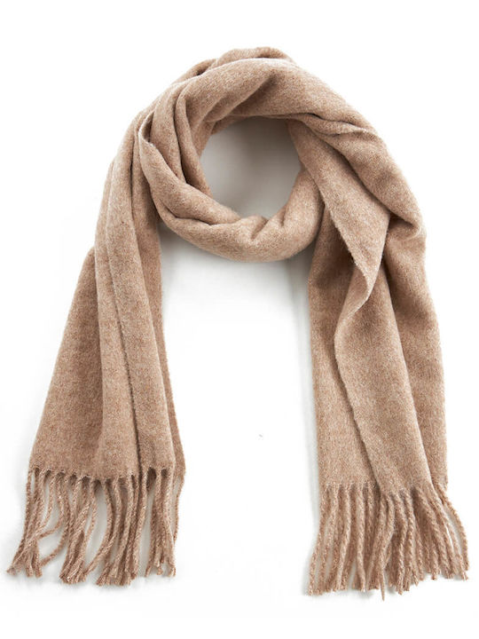 Verde Women's Wool Scarf Beige