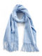 Verde Women's Wool Scarf Light Blue