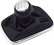 Leather Luxe Leather Boot 6-Speed Gear Knob Volkswagen Golf 4 Bora Jetta Silver Inner Diameter 23mm Zgear-vw-02