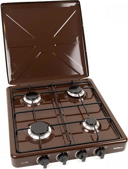 Countertop Burner Flüssiggas with 4 Burners Braun