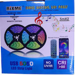 Ταινία LED USB 5V RGB Φως 10m Τύπου SMD5050 με Τροφοδοτικό