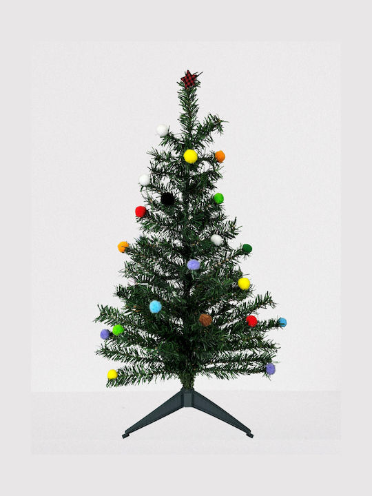 Decorațiune de Crăciun Plastic Braduleț 80cm. Împodobit Verde