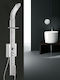 Dolce Vita Duschsäule mit Armatur Silber