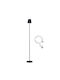 Beper LED Floor Lamp H122xW18cm. with Warm White Light Black
