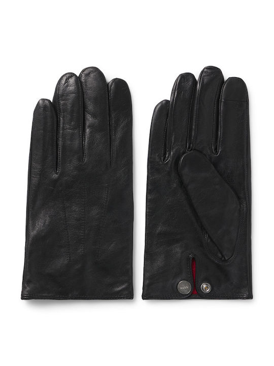 Men's Leather Gloves Black Jaan