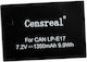 Censreal Μπαταρία Συμβατή Canon Lp-e17