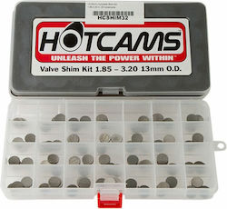 Регулировъчни шайби за клапани Hot Cams Диаметър 13.00mm Дебелина: 1.85mm 3.20mm Hcshim32 Kawasaki Zr 1100 92-95 Kawasaki Zr 750 91-93 Комплект