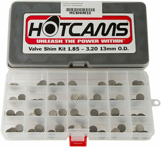 Регулировъчни шайби за клапани Hot Cams Диаметър 13.00mm Дебелина: 1.85mm 3.20mm Hcshim32 Kawasaki Zr 1100 92-95 Kawasaki Zr 750 91-93 Комплект