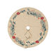 Christmas Tree Skirt Fabric Beige D90cm.