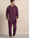 Rafael Men's Winter Pajama Pants Aubergine