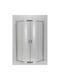 Crown 4000n Cabin for Shower with Sliding Door 90x190cm Clear Glass Chrome