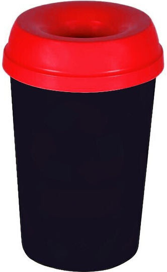 Homeplast Πλαστικός Κάδος Ανακύκλωσης 50lt Κόκκινος