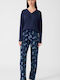 Minerva Winter Women's Pyjama Pants Blue
