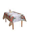 Viopros Set Christmas Tablecloths Runner Fabric Multicolored 2pcs