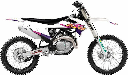 Комплект стикери Blackbird Racing 8547aa Ktm Exc 300 Tpi 20-23 Ktm Exc 250 Tpi 20-23 розово-лилаво-бяло