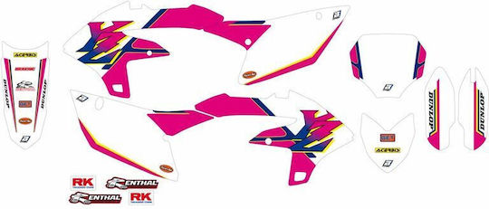 Комплект стикери Blackbird Racing 8252aa Yamaha Yz 450 F 23 розово-бяло