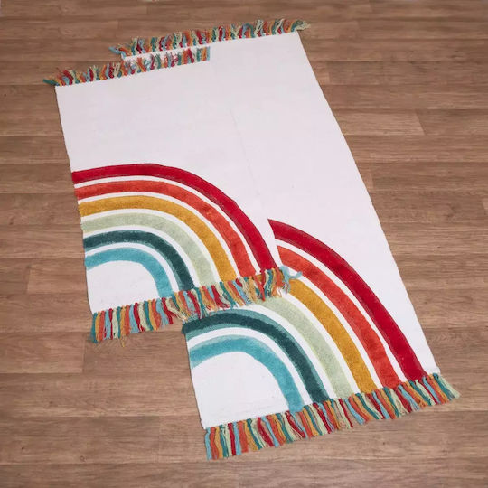 Viopros Παιδικό Χαλί Λευκό 70x140cm