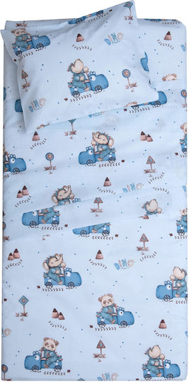 Viopros Sam Crib Duvet Light Blue Sam Sky 120x160cm